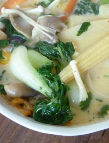 plant based Thai Coconut Curry Soup