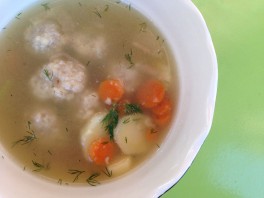 Vegan Matzo Ball soup